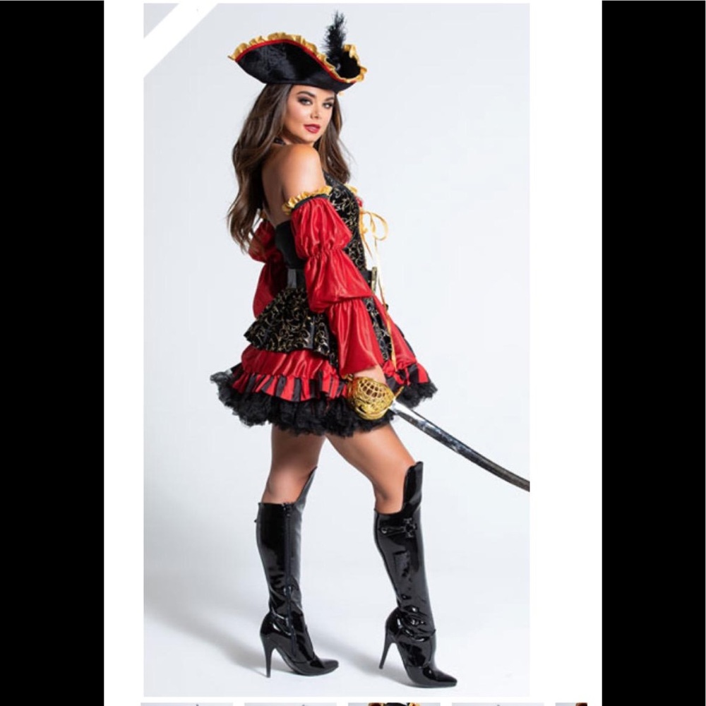 The Spanish Pirate Costume BRAND NEW! size L 10/12